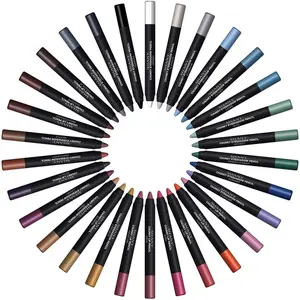 30-Piece Multi-Use Cosmetic Kit, Including Eyeshadows, Eyeliner Pencils and Lipliners, with Vitamin E & Aloe Vera for Moisturizing, Nourishing, Matte & Shimmer Finish, Smooth Apply for US Users, Makeup Products, Adults