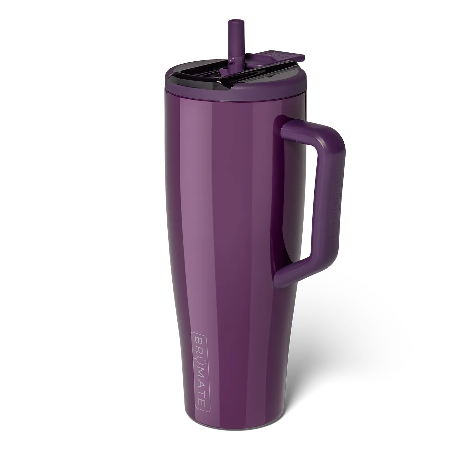 BrüMate Era Flip Covered Flip-Down Straw Tumbler with Handle | 40oz, 30oz, 20oz Sizes | 100% Leakproof Insulated Tumbler | Keeps Ice 24+ Hours | Cup Holder Friendly Base