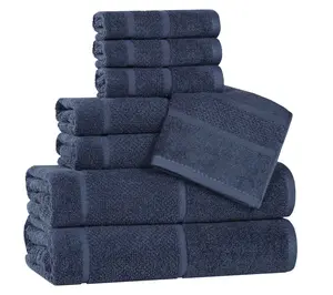 Superior Mile Cotton Blend Solid 8-Piece TowelSet