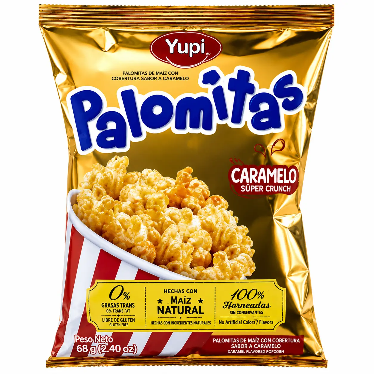 Yupi Palomitas Caramelo Súper Crunch 68g