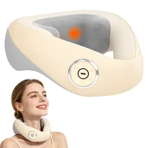 Premium DRWIIK Neck Shoulder Massager with Red Light Heat & 3D Deep Kneading, Ergonomic U-Shaped Cervical Care Device for Home & Travel