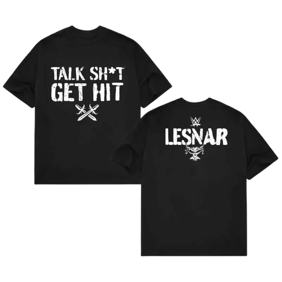 Brock Lesnar Talk Sht Get Hit T-Shirt, WWE Legend Tee, Wrestling Shirt, Sports Shirt, Menswear