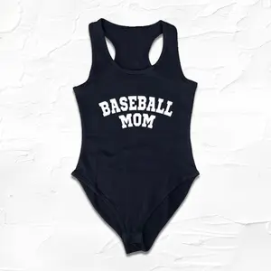 Black Handmade/DIY Bodysuit, Baseball MOM Outfit, Baseball MAMA, Softball Gift, Cute Baseball Bodysuit, Lets Go Team, Baseball Season, TikTok Shop Ideas, Fall Womenswear Tops