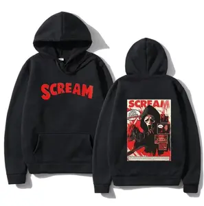 Scream Ghostface Hoodie Fleece Hoodie, Couple Hip Hop New High Quality Simple, Halloween Hoodie, Gift for Him Her, Menswear Womenswear Top Cotton