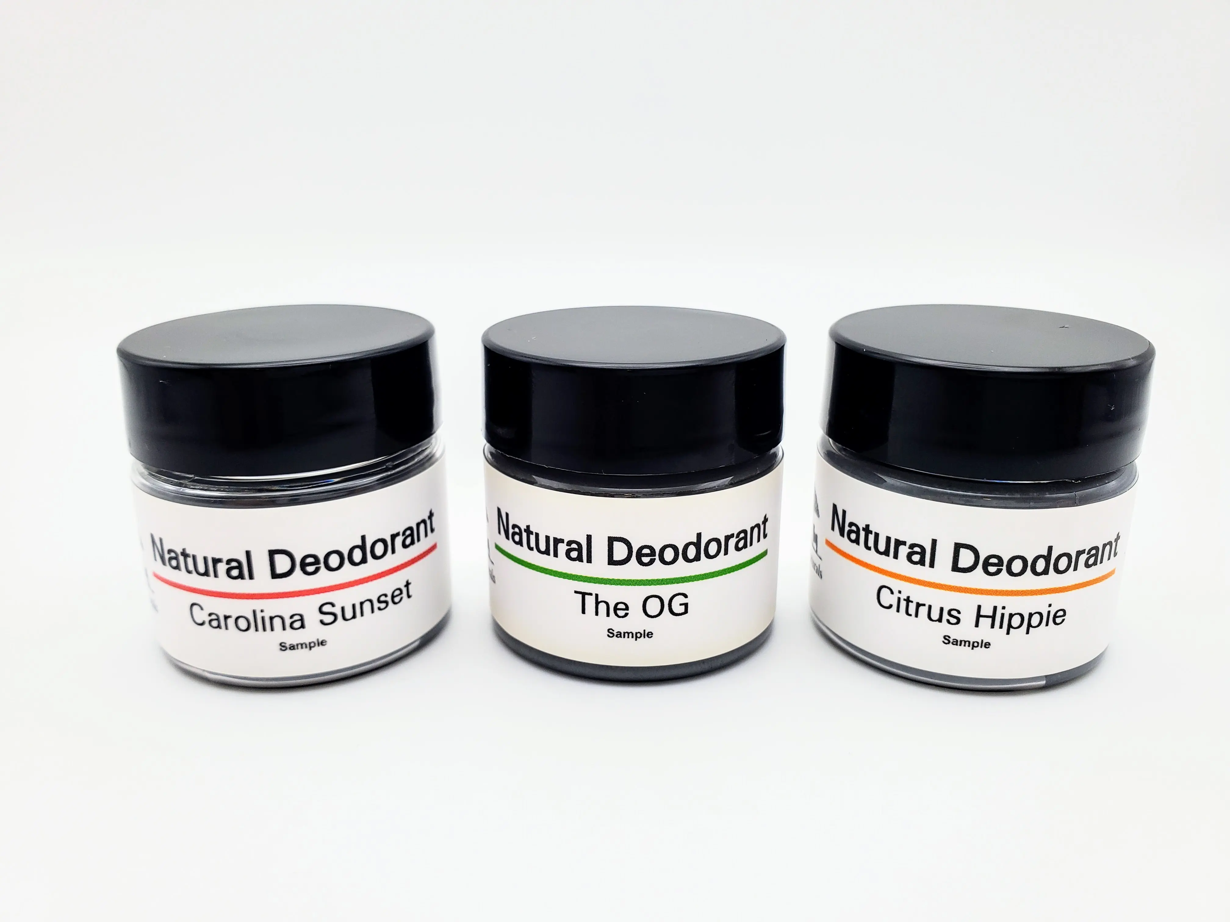 Natural Deodorant Sample Pack – 3 Scents