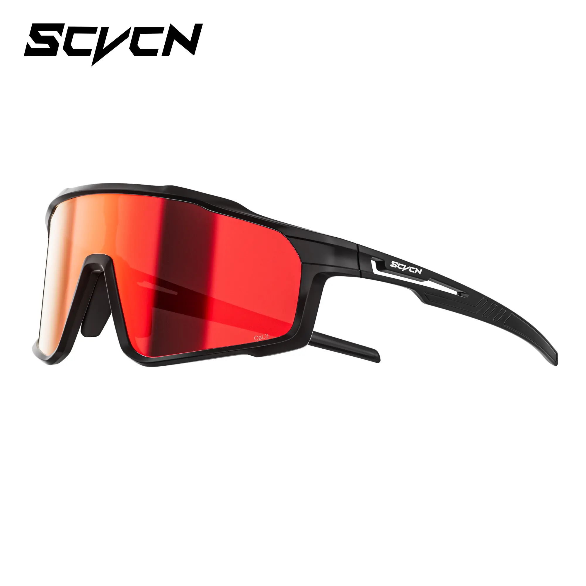 SCVCN Photochromic Sports Sunglasses for Cycling - Unisex UV400 Goggles with Lightweight Sports Frame, Ballistic-Grade Impact Resistance, Oil & Water Repellent Lens for Fishing, Daily Lifestyle, One Size, Outdoor Enthusiasts