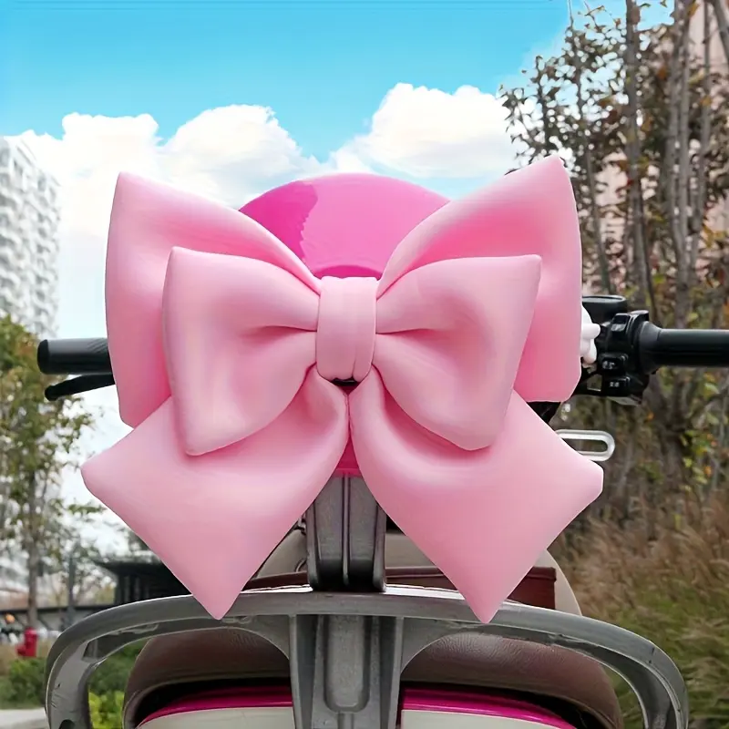 Car Bow Decorations, External Trunk Sticker, Helmet Modification Accessory, Butterfly Motorcycle Helmet Part, 1 Piece, Vehicle Exterior Decoration, Car Stickers, Automotive Decals, Car Decorative Sticker, Car Accessories Cute, Aesthetic Car Accessory