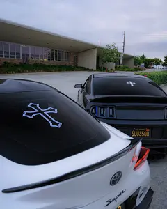V2 Cross Decal, Decal Waterproof Stickers for Car Windows Trucks & Computers Perfect Gifts Decorative Religious Message