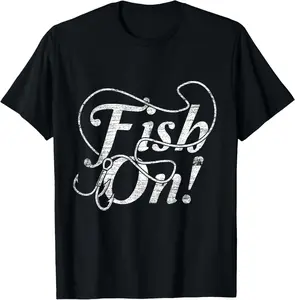 100% Cotton Angler T-Shirts Fishing Tank Tops Fish On T-Shirt