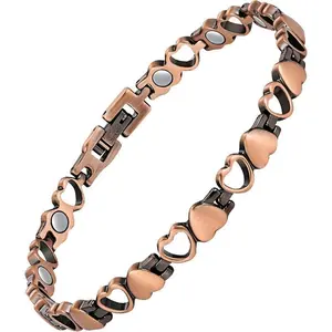 Magnetic Copper Anklets for Women Copper Ankle Bracelet for Women 99.99% Pure Copper with Magnets for Feet & Ankles (X Shape) Fashionable Jewelry Trendy Fashionable Accessories SpringStatements