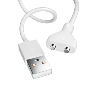 Vibration Magnetic Charging Wire, USB Magnetic DC Electronic Charging Cable, Magnetic Connection, Original Replacement Charger for Wand Massagers Universal Pro 2 Prong Cord