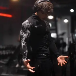 Men's Fitness Compression Jacket - Quick-Dry Zip-Up Sports Top