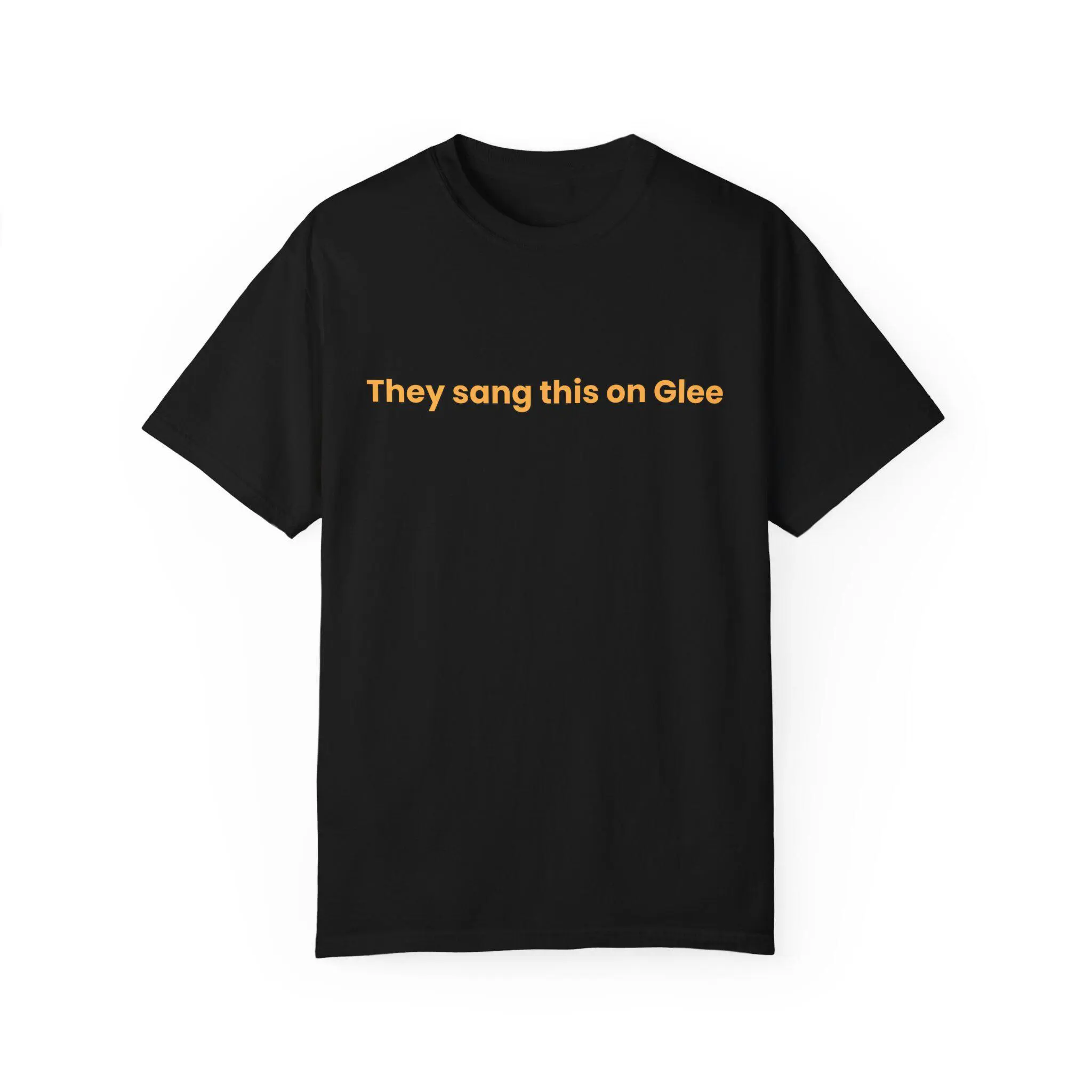 They Sang This On Glee T-Shirt Text Graphic Tee