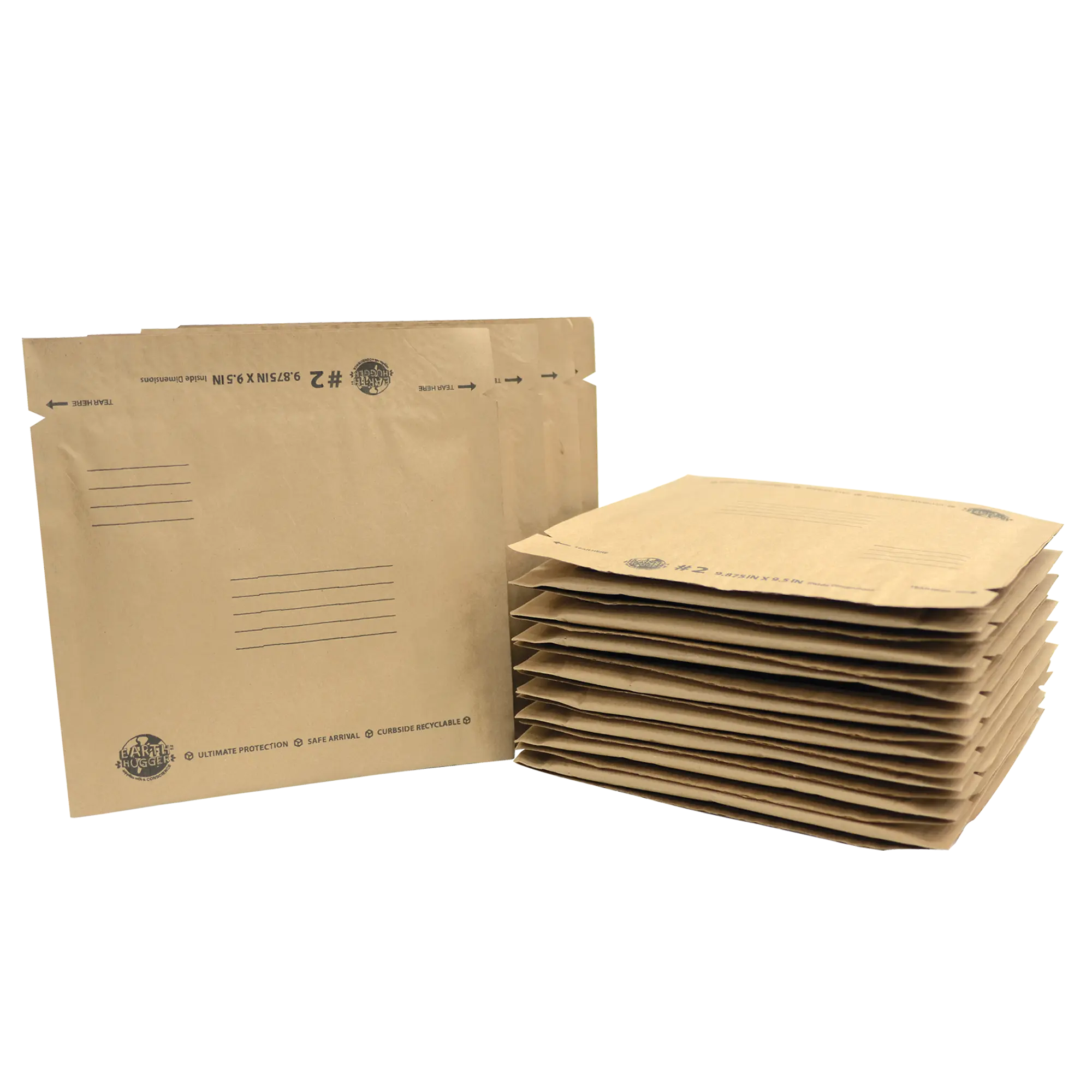 Size  (9.5" x 9.8"), 20-Count ,Curbside Recyclable Paper Bubble Mailer