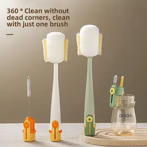 Wide Head Cup Cleaning Brush | Long Handle Design for Deep Cleaning | Perfect for Water Bottles & Tumblers, Bottlewasher