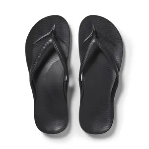 Arch Support Flip Flops - Comfortable & Supportive Sandals for Women - Black - Archies Footwear