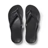 ARCHIES Black Arch Support Flip Flops