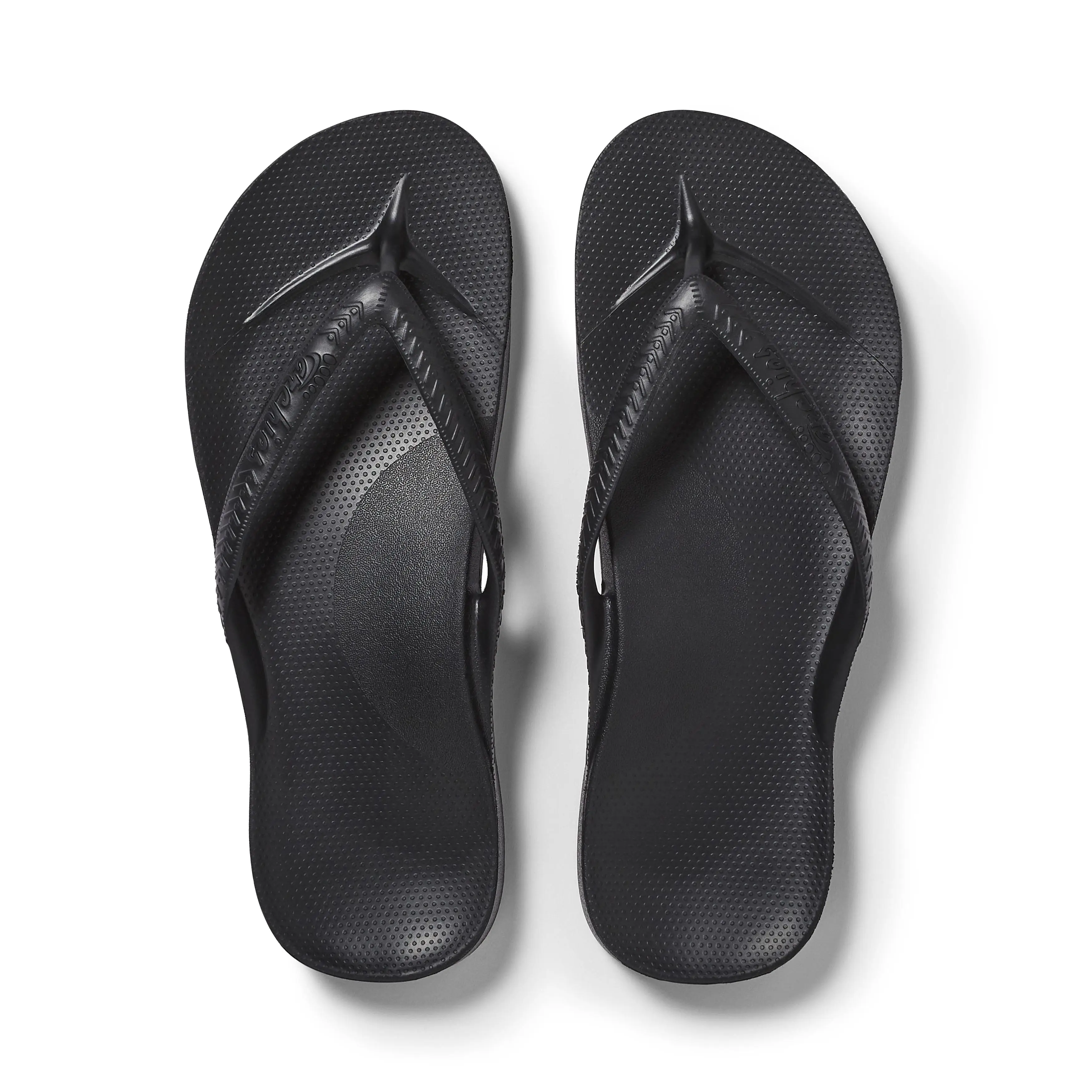 Arch Support Flip Flops - Classic - Black