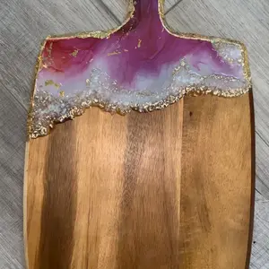 Charcuterie Board (crimson, pearl, and gold)