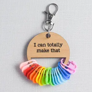 Set of 20 Locking Stitch Markers plus Holder - I Can Make That