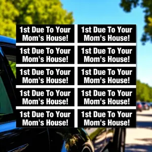 First Due to your Mom's House pack of 10 Firefighter Fire Department Helmet Stickers
