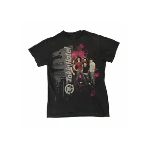 Georg Listing, Tom Kaulitz, Bill Kaulitz, and Gustav Schäfer Graphic T-Shirt - Vintage Graphic Design, Black T-Shirt - Unisex, Great for Concerts and Everyday Wear - Machine Washable, Bold Graphic Design, High-Quality Print, Short Sleeve Top, Casual Wear