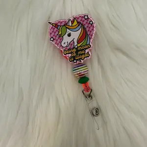 Unicorn heart badge reel