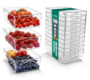 Sorbus10-Pack Large Clear Plastic Storage Bins