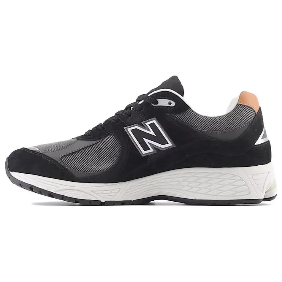 New Balance 2002R 'Black Sepia' Unisex Low Top Lace-Up Casual Running Shoes, Casual Wear, Logo Detail, Rubber Sole, Comfortable, Style M2002REB