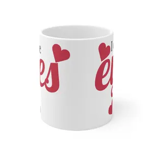 Romantic Coffee Mug, Cute Mug for Couples, Anniversary Gift, Valentine's Day Surprise, Love-Themed Beverage Cup, I Only Have Eyes For You