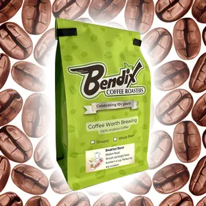Bendix Coffee Roasters Breakfast Blend - Medium Roast 100% Arabica Coffee for Energized Mornings USA Grown