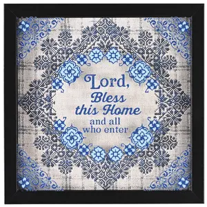 360 Stand Artistic Floral Framed Shadow Box Wall Print - MDF Wood Frame, Glass Cover, Shadow Accent, Box Packaging, Hanger Included, Ideal for Blessing Home Room Decor (Model FRMWDBL-1010-2), Flower, Decoration
