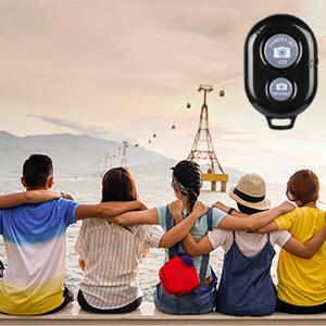 2 Pack Wireless Camera Remote Control - Wireless Remote for iPhone & Android Phones iPad iPod Tablet, Clicker for Photos & Videos, Wrist Strap Included