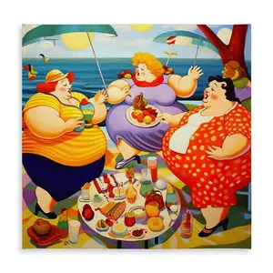 360 Stand Square Shape Food Theme Stain-Proof Tablecloth, 58x58 in Vibrant Print, Indoor-Outdoor Home Decor for Picnic & Bedroom (C1TC58585RUCHG), Picnic Table Cover