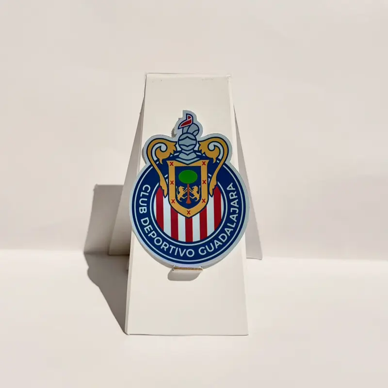Club Deportivo Guadalajara Holographic Vinyl Decal Sticker, Self Adhesive Label, Art Supplies with Strong Hold, Multi-Use for DIY Scrapbooking & Stamping