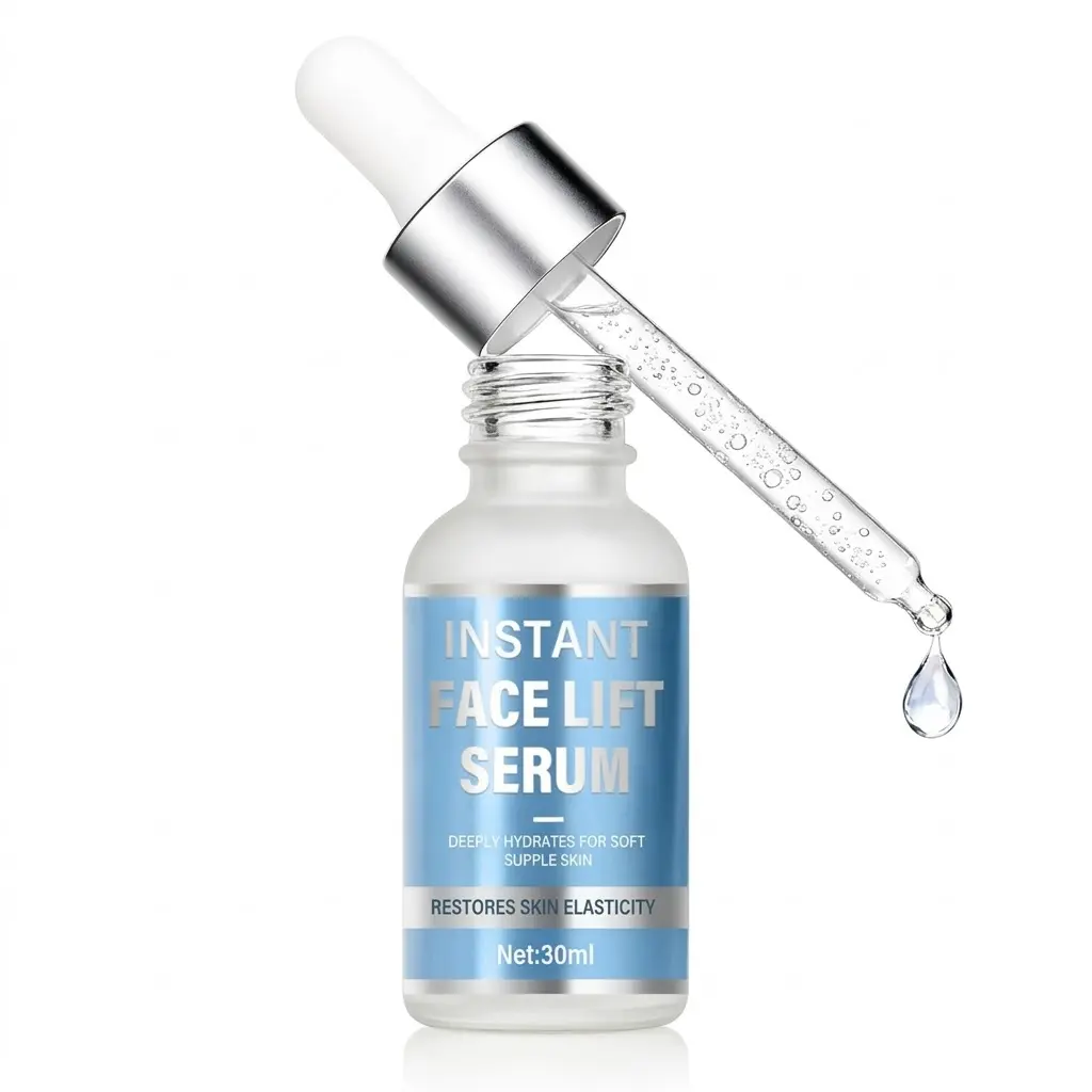 Instant Facelift Serum with Advanced Bounce Tech - Lightweight, Gentle, Dewy Formula with Collagen Peptides to Hydrate, Firm, Plump & Smooth Restored Skin, Daily Use for All Skin Types, 30ml, Plumper, Moisture, Single Bottle, Face Lift Serum, Firming/Lift
