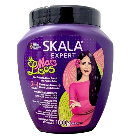 Skala Expert Smoother Hair Care Product - Unisex Vegan Non-Toxic Alcohol-Free Ammonia-Free 1000g Frizz Control Leave-In Treatment for Adults, Moisturizing Formula to Hydrate, Nourish, Protect Hair