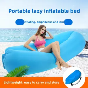 Inflatable Lazy Sofa Air Mattress Single Recliner Portable Camping Lunch Break Music Festival Sofa