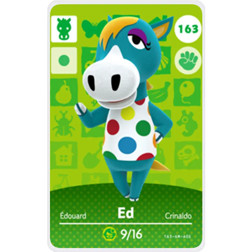Ed - Villager NFC Card for Animal Crossing New Horizons Amiibo