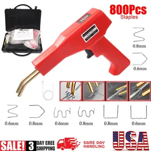 DIY Car Hacks Cordless 200W Plastic Welder Auto Bumper Repair Kit 1200 Stainless Staples 2s Fast Heating Garage Tool Fix Fender Dashboard