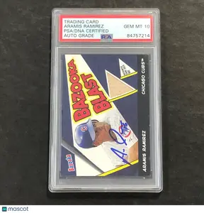2006 Topps Bazooka #BBL-ARA Aramis Ramirez Card PSA Slabbed Auto 10 Cubs