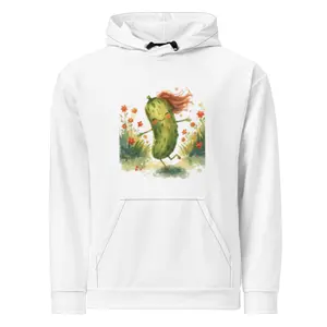 Happy Dancing Pickle Unisex Hoodie