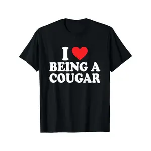 I Love Being A Cougar I Heart Being A Cougar T-Shirt