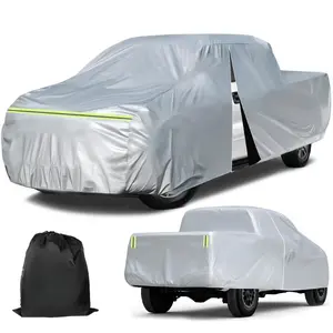 Heavy-Duty Waterproof Truck Cover with Zipper Door, All-Weather Protection Truck Accessories (PK-L, 236")