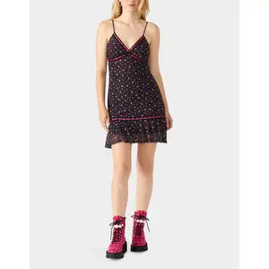 Betsey Johnson Betsey'S Archive Rosebud Slip Dress Black