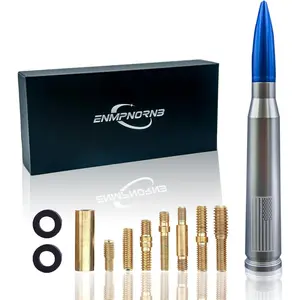 New Upgrade 7.8inch Silver-Blue Bullet Antenna Replacement for Various car Models,Dodge, Chevrolet, Raptor Truck Antenna Accessories