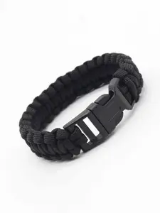 1pc Outdoor Braided Bracelet, Stackable Bracelets, Adjustable Bracelet, Seven-Strand Umbrella Rope Bracelet, Multi-Purpose Outdoor Accessory, Durable and Versatile Design