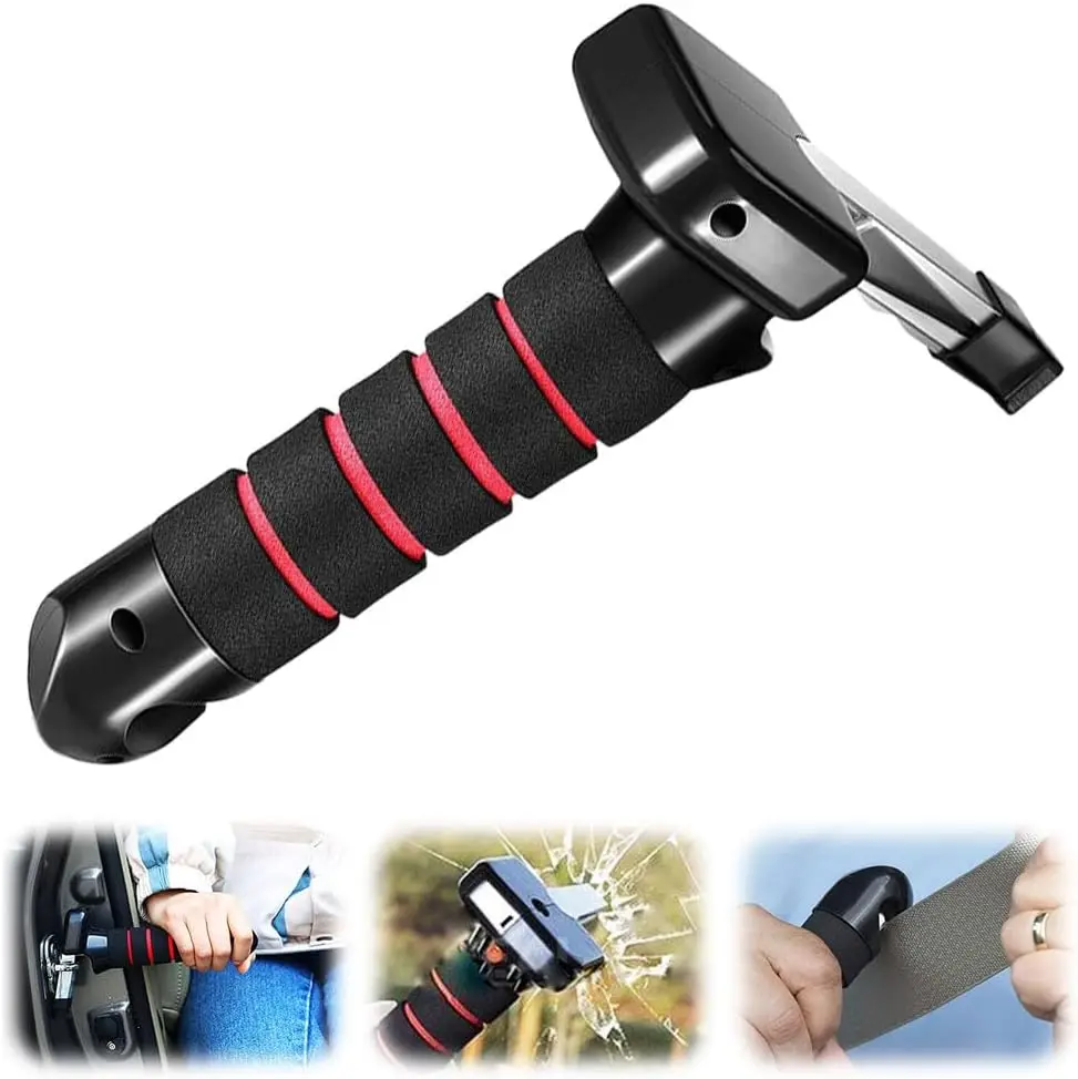 Car Door Handle for Elderly Senior Kit 3-in-1 Car Handle Assist Firm Grip to Multifunction Handle Car Door and Handicapped Help Sit in Back Seat