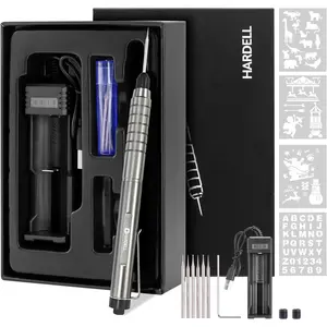 Engraving Pen, USB Engraver Pen, 37000RPM Engraver Tool For, Wood, And, Engrave 50+ Surfaces with 6 Carving Bits & 4 For DIYer & Beginner