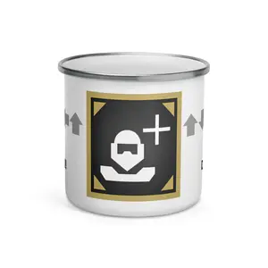 Reinforce Stratagem Man Down! 12oz Enamel Mug (Helldivers Inspired)